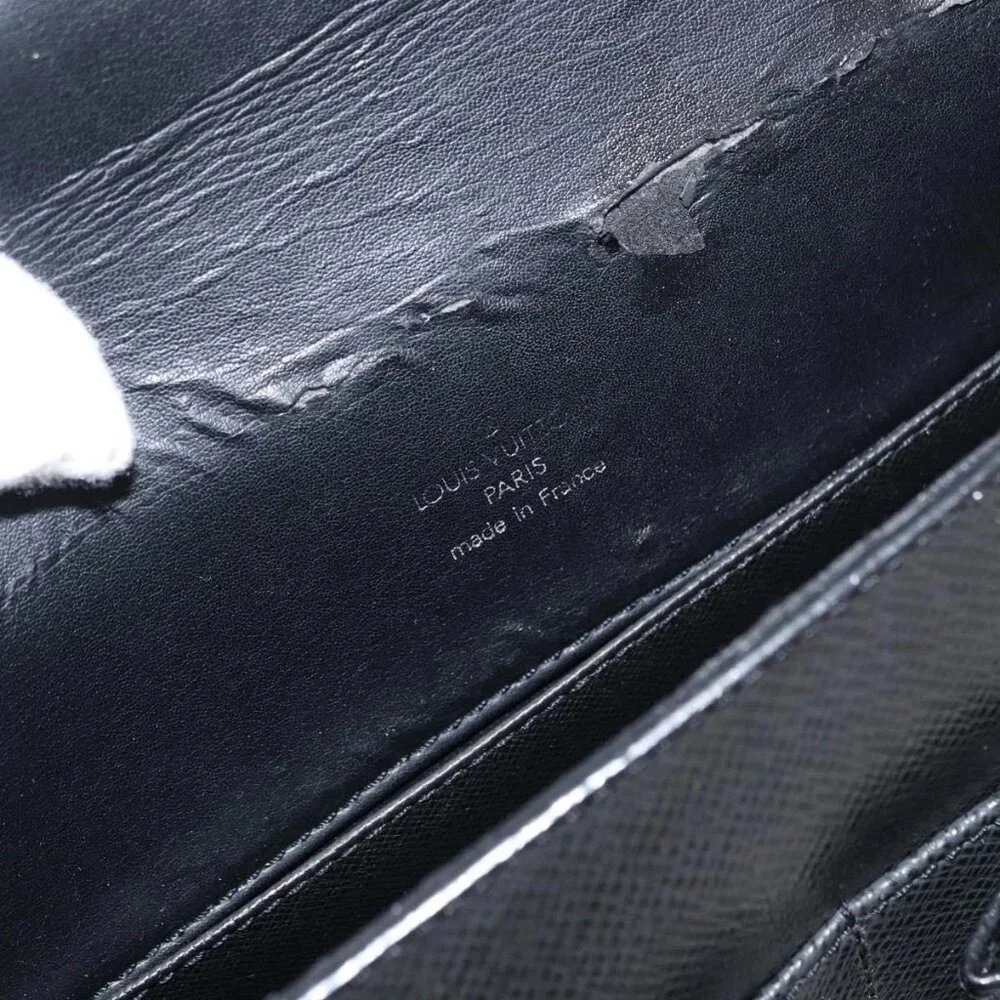 LOUIS VUITTON Taiga Serviette Kazan Business Bag Ardoise
